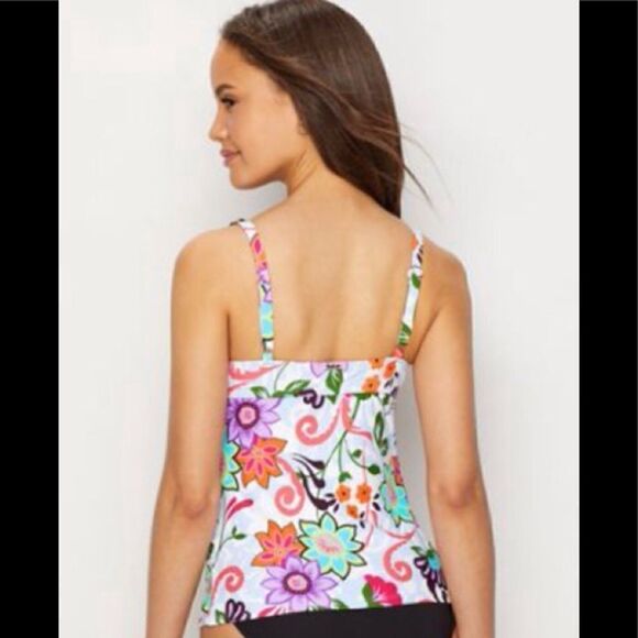 Anne Cole floral tankini top. NWT - Picture 10 of 16